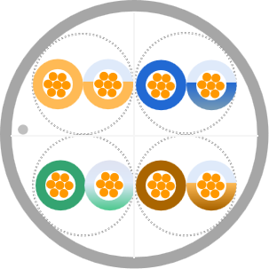 超六类非屏蔽低烟无卤阻燃跳线